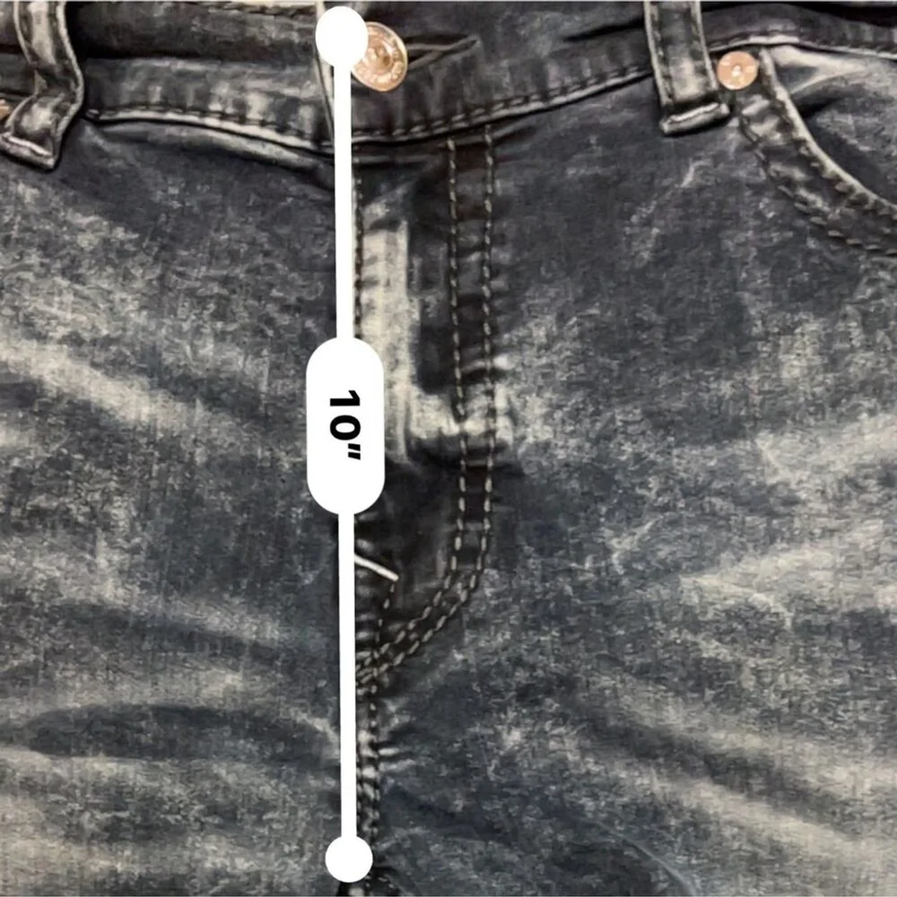 True Religion Geno Relaxed Slim Denim Shorts Size 40